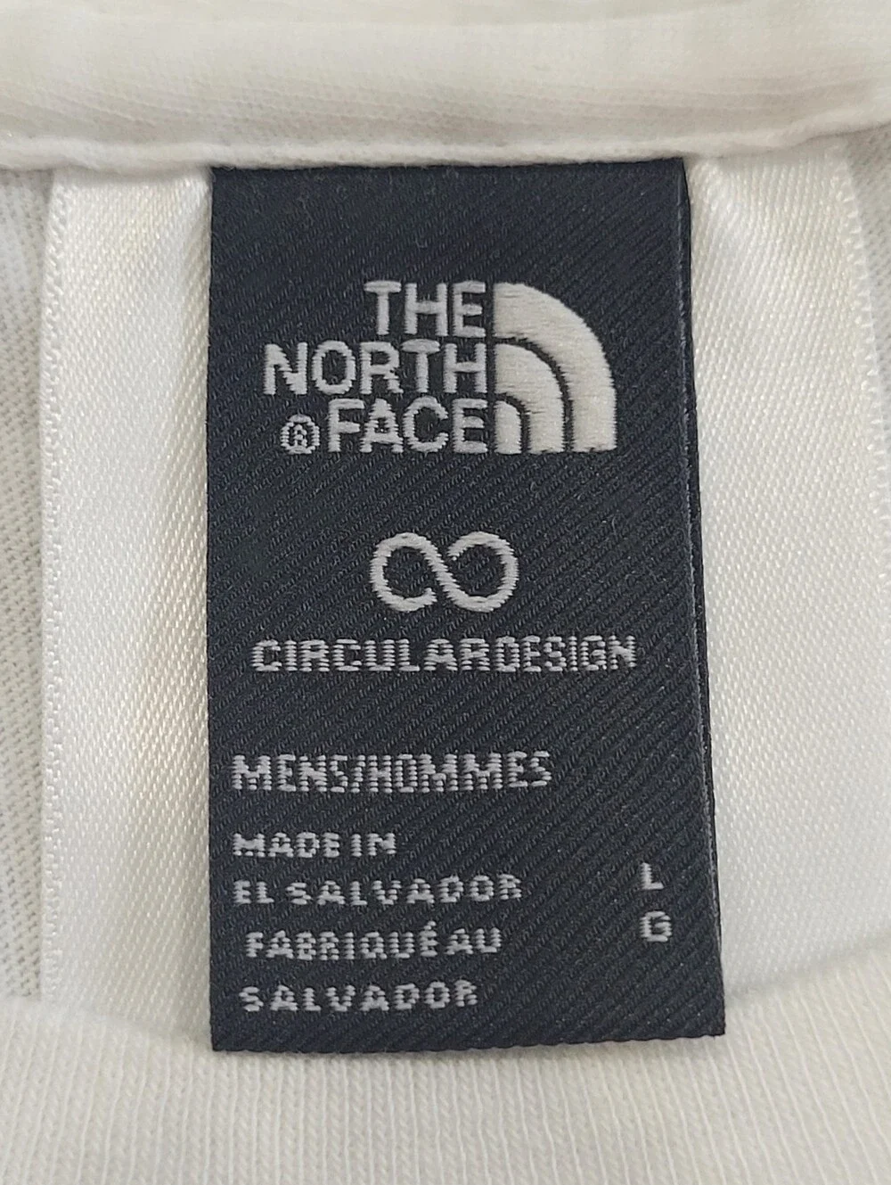 The North Face White Long Sleeve Logo Shirt 